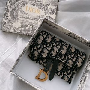 Dior saddle coin pouch
